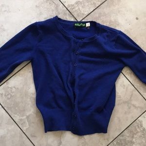 Blue cardigan